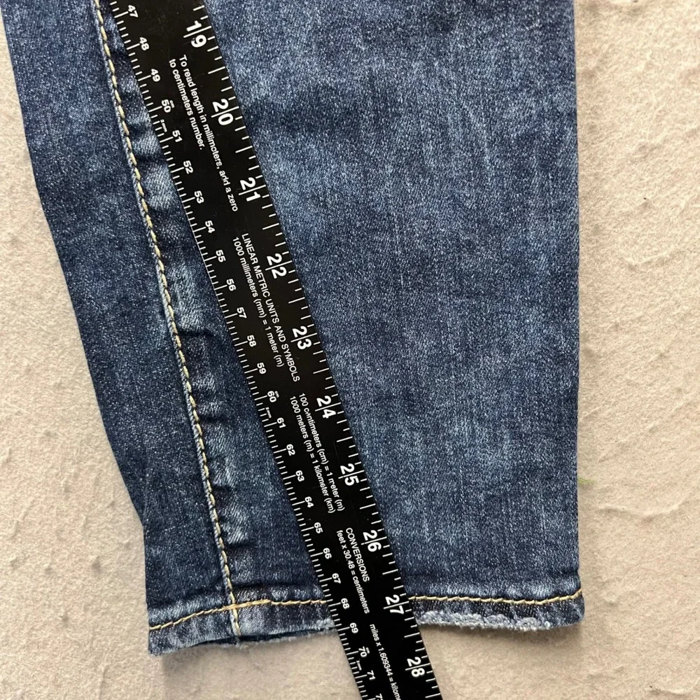 Silver Jeans Co Boyfriend Distressed Blue Super Stretch Denim Jeans W29 L25 1411